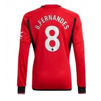 Manchester United Bruno Fernandes #8 Hemmatröja 2023-24 Långärmad